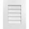 Ekena Millwork Vertical Surface Mount PVC Gable Vent: Non-Functional, w/ 3-1/2"W x 1"P Standard Frame, 16"W x 20"H GVPVE16X2001SN - alternate 1